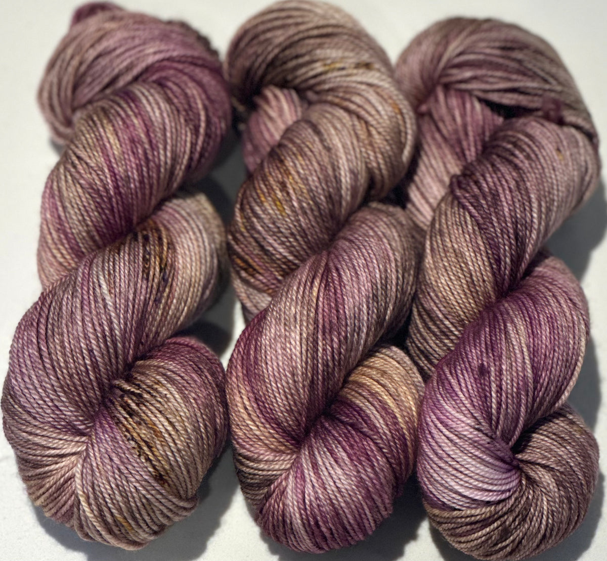 ULTRA VIOLET on the Sport Weight Base Hand Dyed Yarn 100g Skein