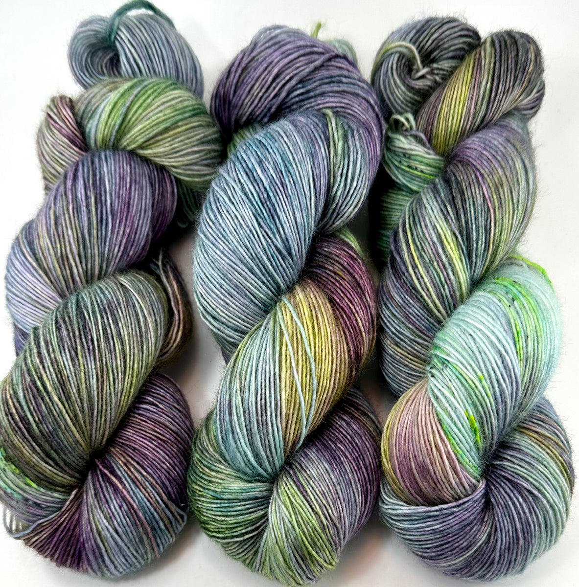 ULTRA VIOLET on the Sport Weight Base Hand Dyed Yarn 100g Skein