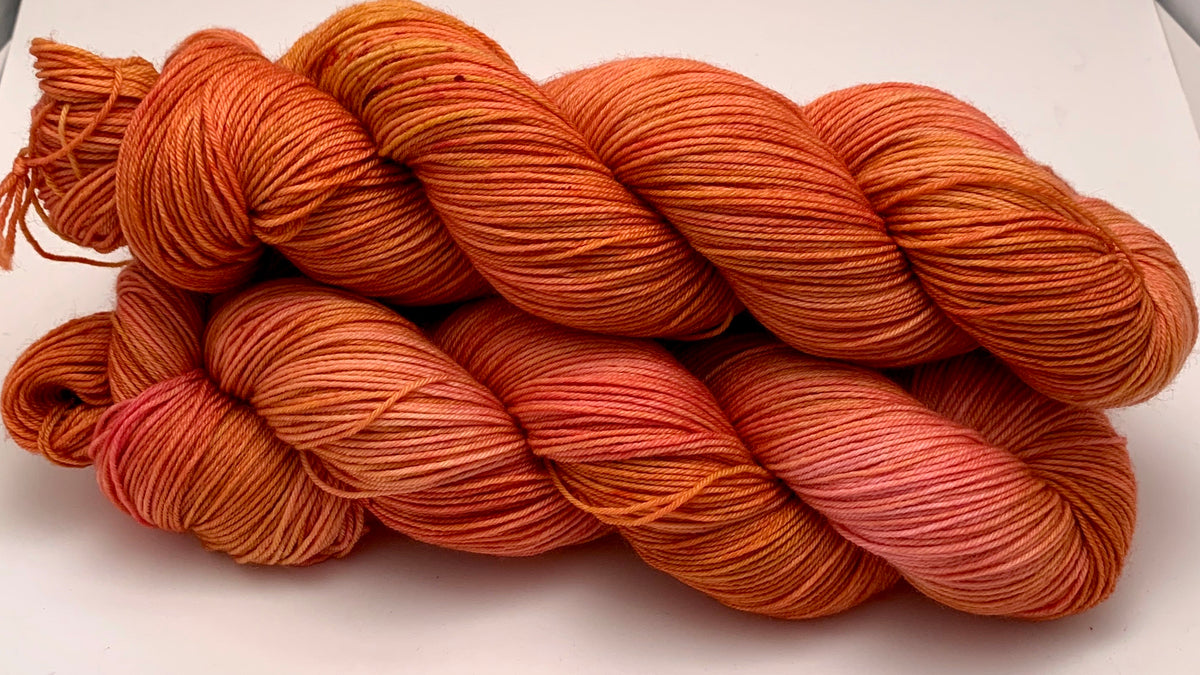 Hand Dyed Yarn Razzle Dazzle Gold Pink Orange Yellow Peach Magenta S –  Crooked Kitchen Yarn