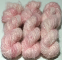 Hand Dyed Yarn "Pixie Apples" Pink Blush Rose Pink Pink Pink Didimentionpink BFL Bluefaced Leicester Sport Superwash 278yds 100g