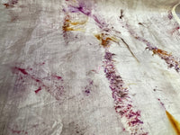 Hand Dyed Silk Shawl/Wrap/Scarf "Up to No Good (#3)" Silver Grey Taupe Brown Gold Purple Pink Violet Yellow Red Rust Copper Mulberry Silk Shawl 36” x 100” 94cm x 250cm