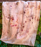 Hand Dyed Silk Shawl/Wrap/Scarf "Random Silk Shawl/Scarf 4" Taupe Brown Gold Fuchsia Pink Yellow Copper Mulberry Silk Shawl 36” x 100” 94cm x 250cm
