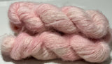 Hand Dyed Yarn "Pixie Apples" Pink Blush Rose Pink Pink Pink Didimentionpink BFL Bluefaced Leicester Sport Superwash 278yds 100g