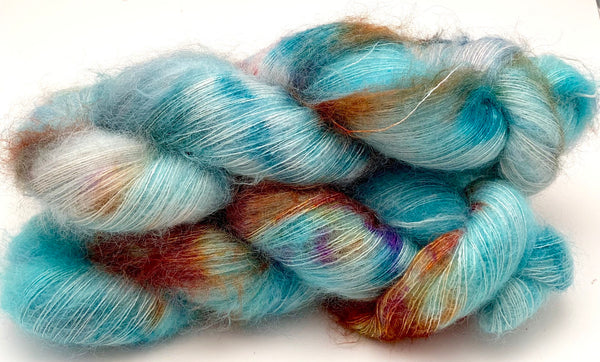 Rust Gold Color Yarn Hand Dyed Yarn