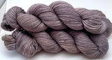 Hand Dyed Yarn "Charred" Grey Gray Silver Taupe Merino Cotton Fingering SW 438yds 100g