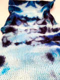 Hand Dyed Yarn "Shiborish 16" Blue Turquoise Teal Navy Slate Grey Merino Nylon Fine Fingering Superwash 463yds 100g Sock Blank