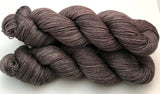 Hand Dyed Yarn "Charred" Grey Brown Gray Charcoal Smoky Merino Nylon Fingering Sock Superwash 463yds 100g