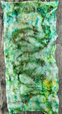Hand Dyed Yarn "Random Sock Blank 5" Green Emerald Spruce Lime Teal Turquoise Gold Brown Yellow Merino Nylon Fine Fingering Superwash 463yds 100g Sock Blank