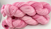 Hand Dyed Yarn "Got Pink?" Pink Berry Rose Blush Magenta Fuchsia Speckled Merino Nylon Sock Fingering SW 437yds 100g