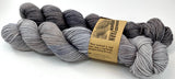 LIMITED Hand Dyed Yarn "Back Deck" + “Charred” Grey Brown Beige Greige Taupe Merino Nylon Fine Fingering Superwash 463yds 100g LISTING is for 2 half-hanks