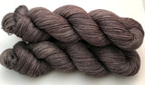 Hand Dyed Yarn "Charred" Grey Brown Gray Charcoal Smoky Merino DK Superwash 231yds 100g
